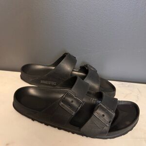 Birkenstock Black Rubber Sandals